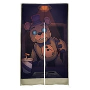 Five Nights at Freddy's Door Curtain Cartoon Anime Blackout Curtains Cute 86x143cm